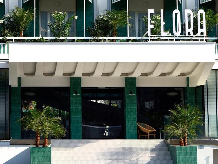 Entrance of a hotel in Sorrento