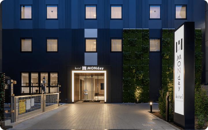 Hotel entrance in Tokyo