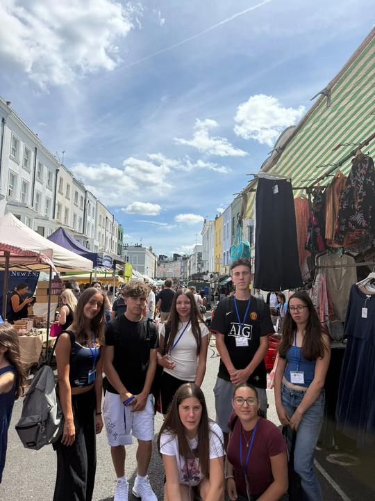 Campers at Portobello Road market